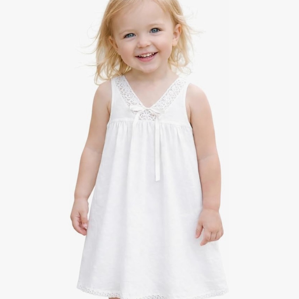 NWOT White Lace Kids Dress